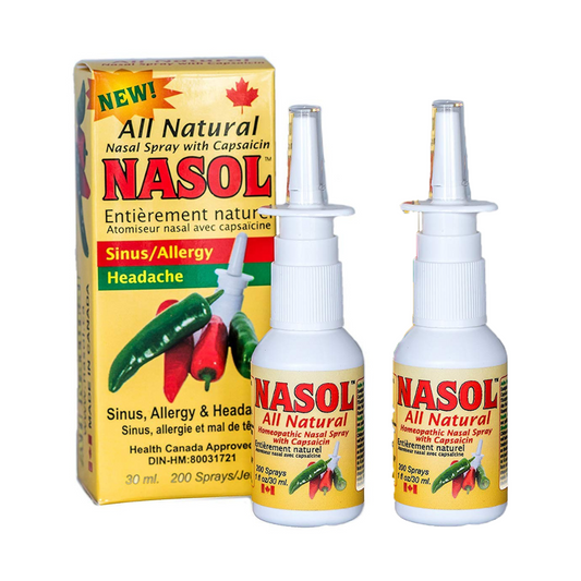 2 Pack - Nasol - All Natural Nasal Spray - NasolRE Canada
